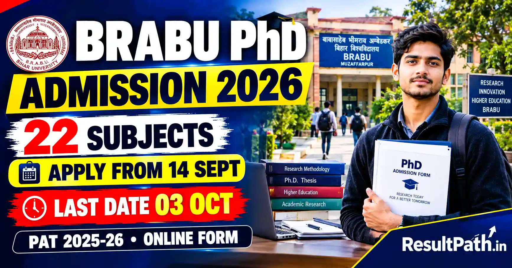 BRABU PhD Admission 2026