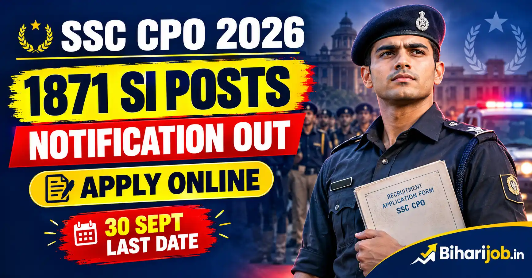 SSC CPO Notification 2026
