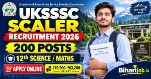 UKSSSC Scaler Recruitment 2026