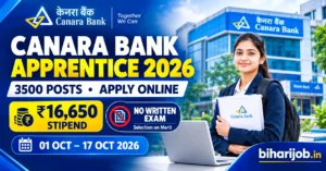Canara Bank Apprentice Recruitment 2026